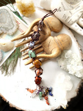 Load image into Gallery viewer, 7 Chakra Tassel with Natural Gemstones