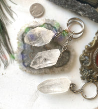 Load image into Gallery viewer, Keychains: Amethyst, Quartz, Oco Geode, Citrine