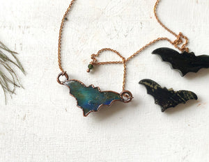 Labradorite Bat Necklace